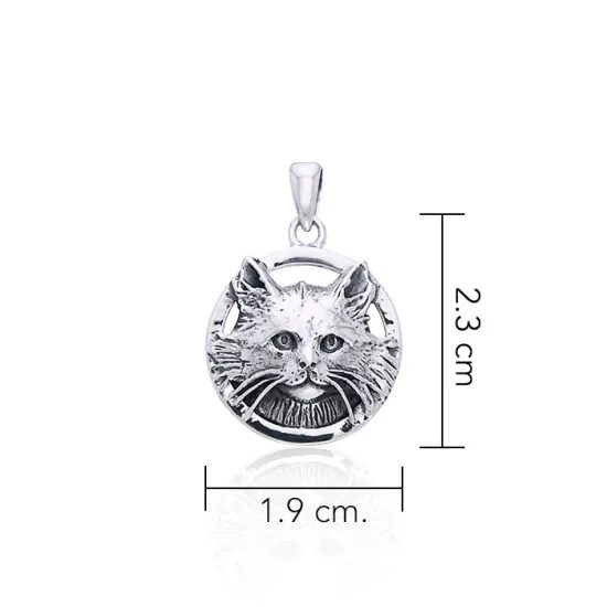 KOČKA, talisman, stříbro 925