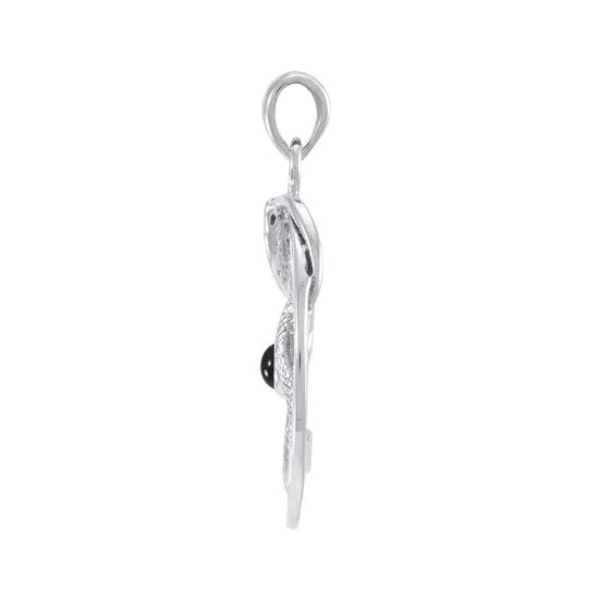 Snake Pentacle Silver Pendant
