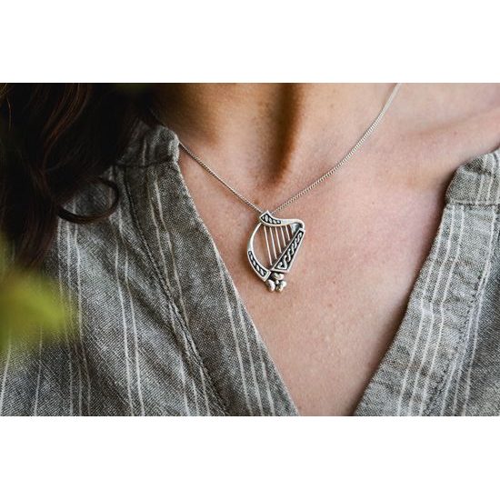 IRSKÁ HARFA, přívěšek, Ag 925