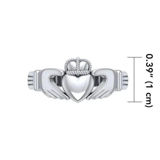 IRSKÝ PRSTEN CLADDAGH, stříbro 925