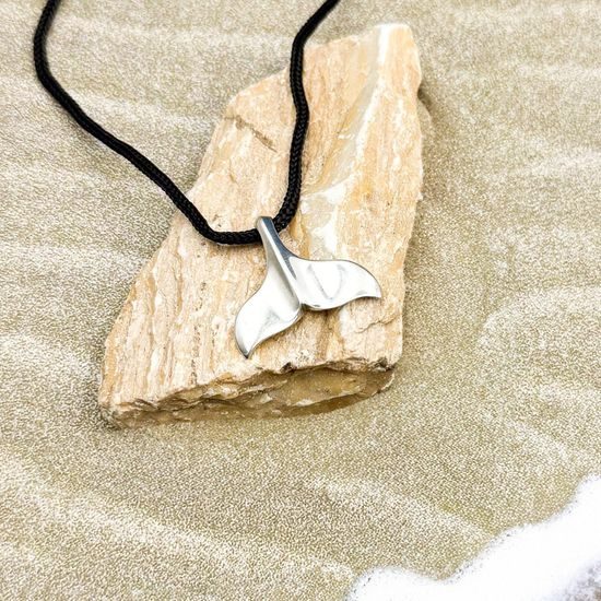 Whale Tail Sterling Silver Pendant