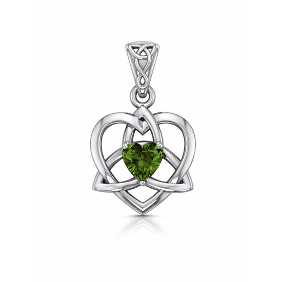 Vltavínové srdce, stříbrný přívěsek