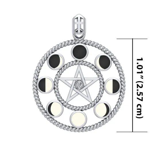 MĚSÍČNÍ FÁZE, stříbrný talisman