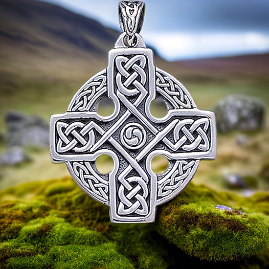 THE CELTIC CROSS Silver Pendant