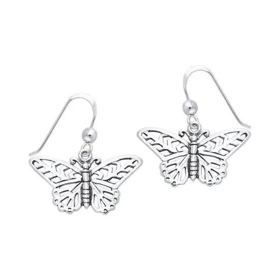 Butterfly Sterling Silver Earrings
