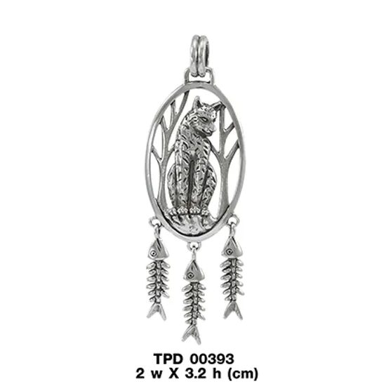 Lynx Sterling Silver Pendant
