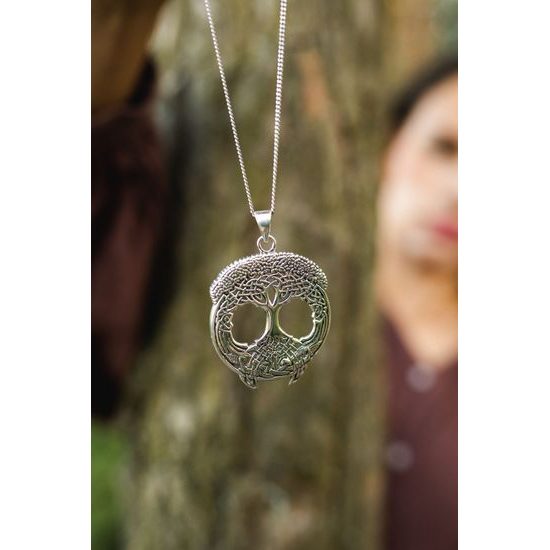 STROM ŽIVOTA velký stříbrný závěs