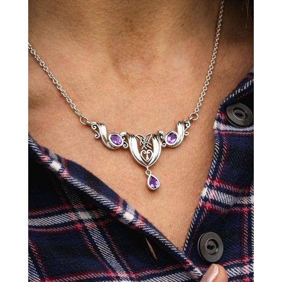 NÁHRDELNÍK DVORNÍ DÁMY, stříbro, Ag 925, 13g