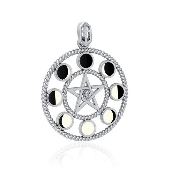 MĚSÍČNÍ FÁZE, stříbrný talisman