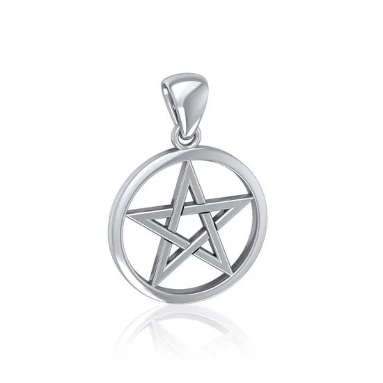 Stříbrný přívěsek pentagram