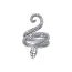 Silver Snake Ring With Knotwork
