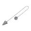 Silver Pendulum With Triple Spiral