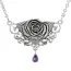 Sacred Rose Sterling Silver Necklace