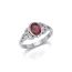 Celtic Triquetra Garnet Ring