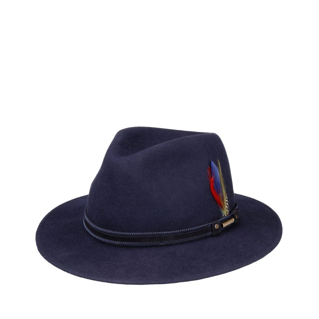 Gentleman Store - Stetson Traveller Woolfelt – Navy - Stetson - Chapeaux et  casquettes - Vêtement