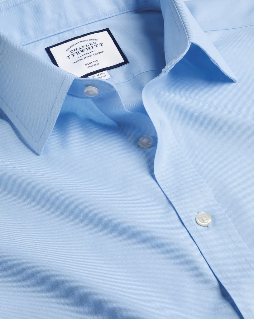 Gentleman Store Charles Tyrwhitt Non Iron Twill Shirt Sky Blue Charles Tyrwhitt Formelles Chemises Vetements