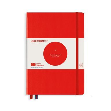 Carnet LEUCHTTURM1917 Bauhaus Edition Medium Hardcover Notebook - A5, couverture rigide, pointillé, 251 pages