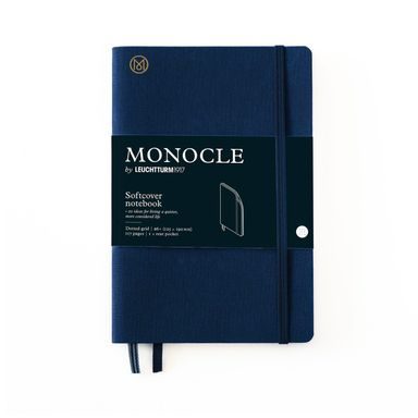 Carnet MONOCLE by LEUCHTTURM1917Paperback Softcover Notebook - B6+, couverture souple, pointillé, 117 pages