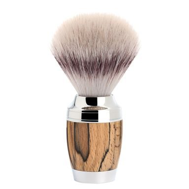 Blaireau de rasage moyen Mühle STYLO en poils synthétiques (Silvertip Fibre®, chêne traité)