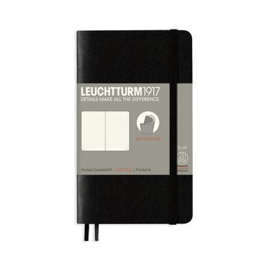Carnet de poche LEUCHTTURM1917 Pocket Softcover Notebook - A6, couverture souple, pointillé, 123 pages