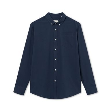 forét Bush Seersucker Shirt — Navy