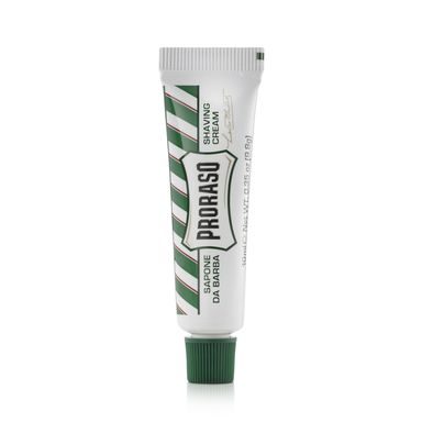 Crème à raser rafraîchissante de poche Proraso Green - eucalyptus (10 ml)
