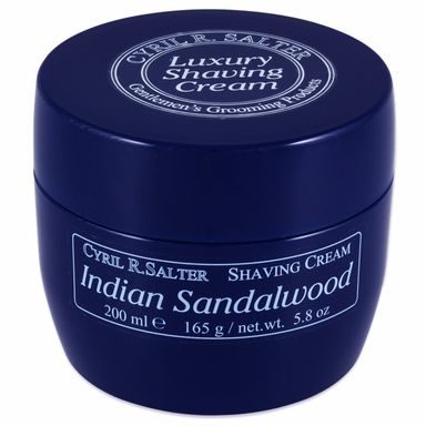 Crème à raser Cyril R. Salter – Indian Sandalwood (200 ml)