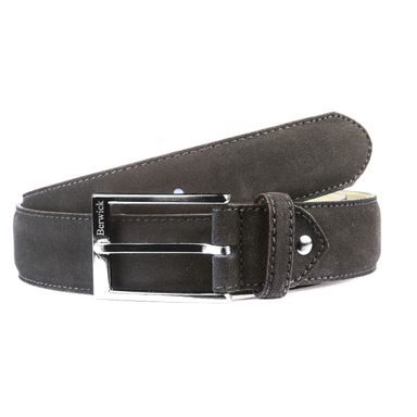 Ceinture en daim Berwick - marron chocolat