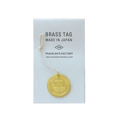 Étiquette en laiton avec motif japonais TRAVELER’S COMPANY BRASS PRODUCTS