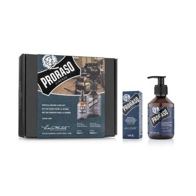 Coffret cadeau huile à barbe et savon Proraso Azur Lime