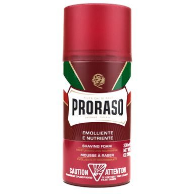 Mousse à raser nourrissante Proraso Red - bois de santal (300 ml)