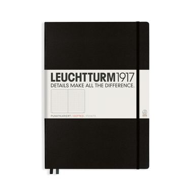 Grand cahier LEUCHTTURM1917 Master Classic Hardcover Notebook - A4+, couverture rigide, pointillé, 235 pages
