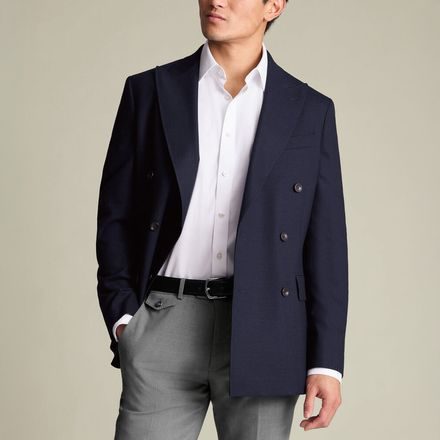 Charles Tyrwhitt Double Breasted Proper Blazer — Navy