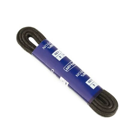 Lacets cirés ronds fins Saphir, marron foncé