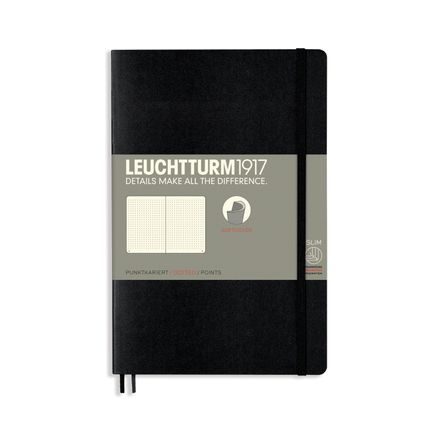 Petit carnet LEUCHTTURM1917 Paperback Softcover Notebook - B6+, couverture souple, pointillé, 123 pages