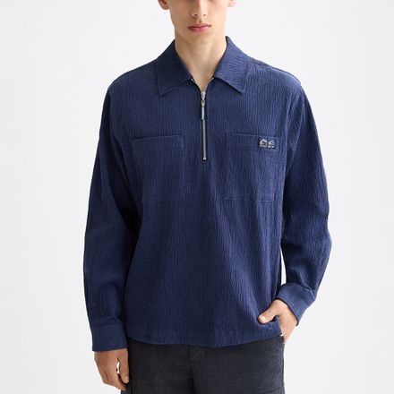 Scotch & Soda — Quarter Zip Corduroy Shirt