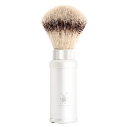 Blaireau de rasage Mühle en poils synthétiques (Silvertip Fibre®, aluminium)