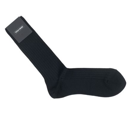 Chaussettes en laine John & Paul - noir