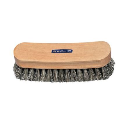 Brosse à chaussures en crin de cheval Saphir