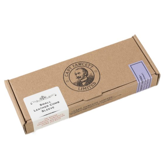 Étui en cuir pour peigne à moustache pliable Cpt. Fawcett (CF.87T)
