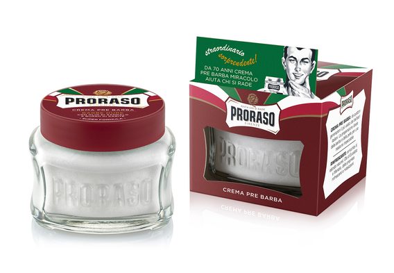 Crème nourrissante pré-rasage Proraso Red - bois de santal