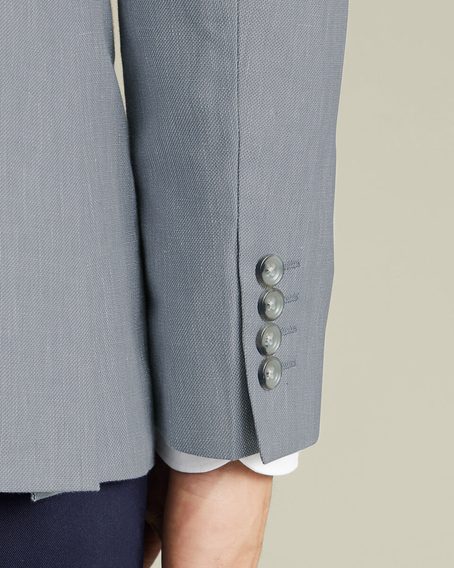 Charles Tyrwhitt Cotton/Linen Jacket — Ice Blue
