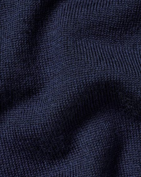 Charles Tyrwhitt Merino Crew Neck Jumper — Navy