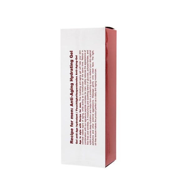 Gel visage rajeunissant et hydratant Recipe for Men Anti-Aging Hydrating Gel (75 ml)