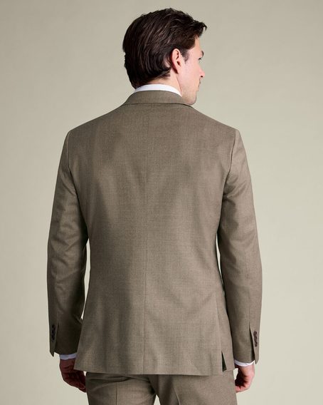 Charles Tyrwhitt Italian Flannel Suit Jacket — Taupe