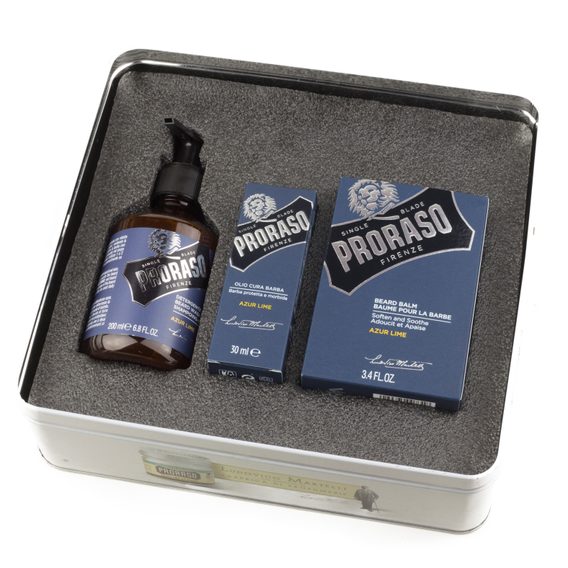 Coffret cadeau classique de produits pour la barbe Proraso - Azur Lime