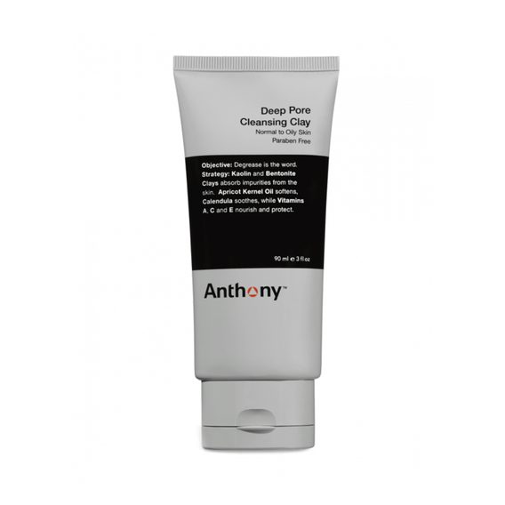 Masque facial nettoyant profond à l’argile Anthony (90 ml)