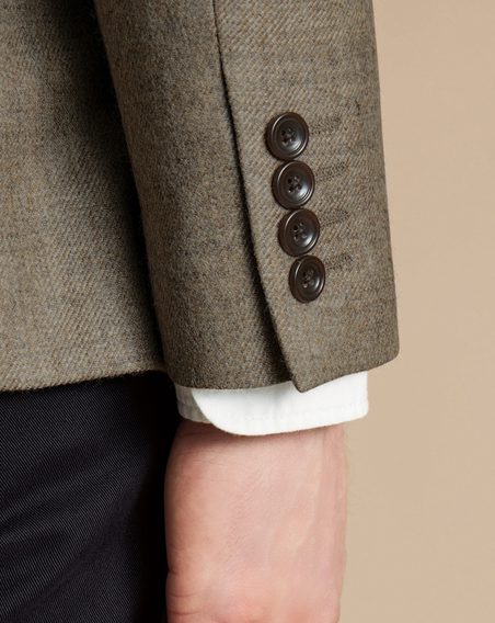 Charles Tyrwhitt Twill Wool Texture Jacket