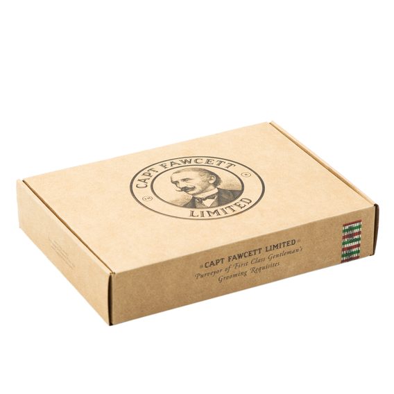 Coffret cadeau savon, brosse et rasoir Mach 3 Cpt. Fawcett Scapicchio