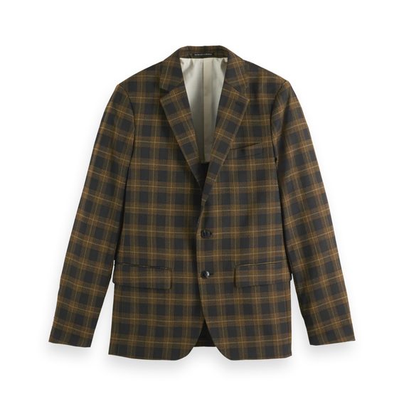 Scotch & Soda — Single-Breasted Yarn-Dyed Blazer